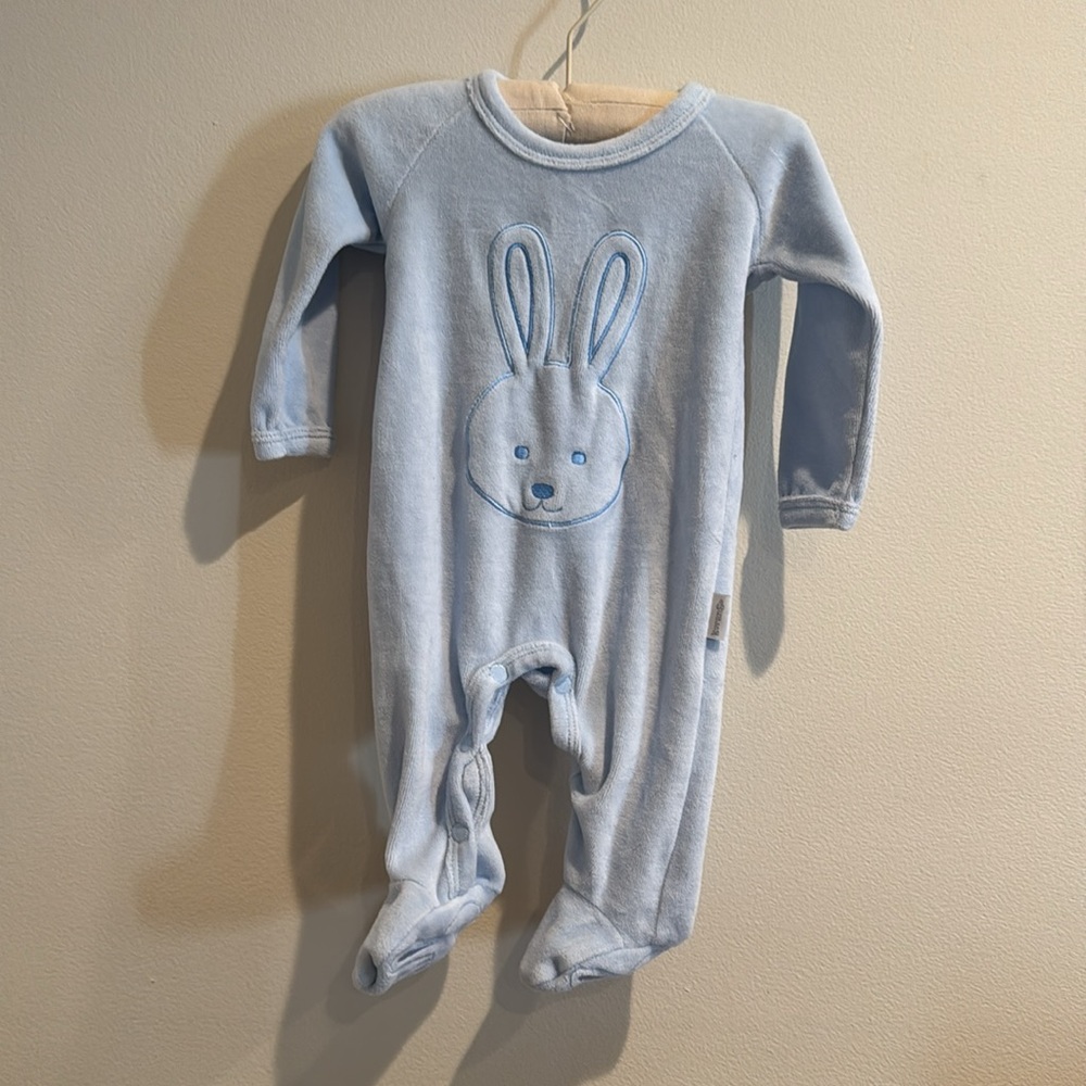 korango baby‎ Baby Bunny Velour Romper 0-3 months Easter attire